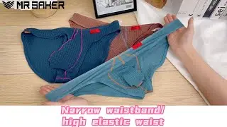 Mr Saker-Men's ice silk high elastic breathable sports underwear.
