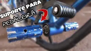 ADAPTANDO FREIO NO PÉ - COMO FAZER O SUPORTE DA PEDALEIRA - HiGOR46