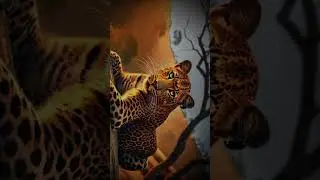 Spirit of the Wild Guardian #Wildlife #Leopard #AIArt #Cinematic #GoldenHour #NaturePhotography