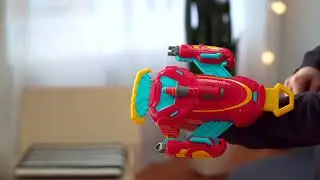 Nerf Avengers Mech Strike - Iron Man Strikeshot Gauntlet - hanskeblaster - 3 Nerf Elite darts F0266