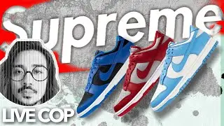 LIVE COP - Nike Dunk Low Coast, Cobalt, Medium Grey and Supreme Spring to Summer Collection