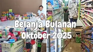 BELANJA BULANAN OKTOBER 2025 🛍️🛒💸 #adayinmylife #irtindonesia #belanjabulanan #dailyvlog #shopping