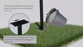 How to Assemble and Install the Pacifica Steel Mailbox Post (Model #7516)