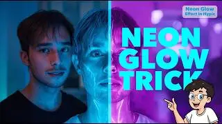 Insane Neon Glow Hack - How to Create Aesthetic Neon Photo Effect in Hypic Tutorial