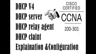 DHCP | explanation and configuration cisco router as dhcp server , relay agent ,client |CCNA 200-301