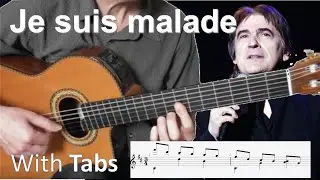 Je suis malade - Serge Lama - Solo Fingerstyle Guitar