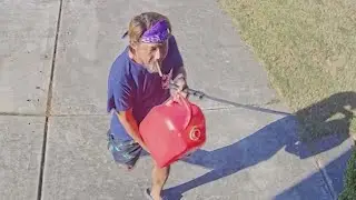 Video captures Katy-area man pour gasoline on neighbor's house, then attempting to set it on fire