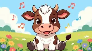 My Happy Cow 🐄 | Cute Cow Nursery Rhyme for Kids | Baby Songs & Rhymes