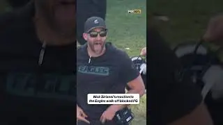 Nick Sirianni reacts to Eagles WILD last play 😂 #eagles #football #touchdown #NFL