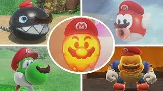 Super Mario Odyssey - All Cappy Transformations