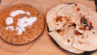 Combo recipe. Tandoori roti with dal makhani. Tandoori roti recipe. How to make dal Makhani.