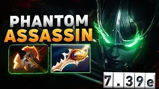 Phantom Assassin Divine + Desolator in 7.39e  Insane One Shot Burst 🔥🔥  Patch Dota 2