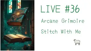 LIVE#36 ArcaneGrimoire【SSStitchJP】  #stitchwithme #flosstube #crossstitch