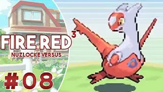 GANHEI O NUZLOCKE! | #08 | FIRE RED 3 WAY VERSUS BATIAKARA E KAK&Aacute; [PT-BR]