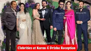 Ranveer Singh, Deepika Padukone, Hima Malini and Salman Khan at Karan & Drisha Deol Reception Party.