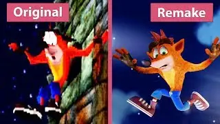 Crash Bandicoot – Original (1996) vs. N. Sane Trilogy  (2017) Remake PS4 Pro Graphics Comparison