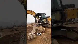 Как правильно одевать ГУСИНИЦУ😳 #экскаватор #excavator