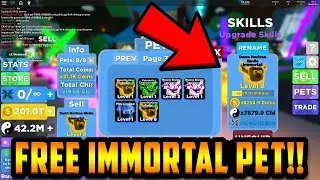 HOW TO GET A FREE IMMORTAL ELITE PET!!! (ROBLOX NINJA LEGENDS)