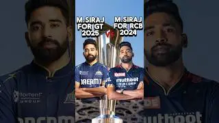 mohamad siraj for rcb (2024) vs mohamad siraj for gt (2025) comprising ⚡#shorts #siraj #rcbvsgt #ipl