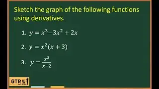 Curve Tracing Using Derivatives  | Critical Points, Asymptotes, Concavity, Maximum/Minimum Point