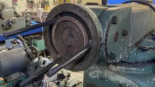 Some prep work to swap the heads on the vertical milling machine