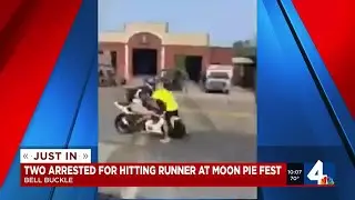 Two arrested for hitting runner at Moon Pie Festival