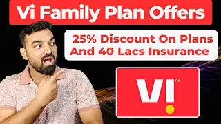 Vi Family Plan Offers - 25% Discount and 40 Lacs Insurance For Family Members #vodafoneidea #vi5g 