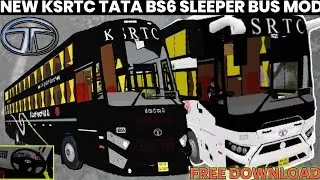 KSRTC TATA BS6 SLEEPER BUS MOD   Bussid. DAWNLOAD LINK FREE BUS SIMULATOR INDONESIA