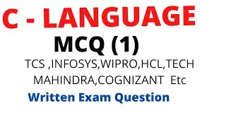 TCS NQT,INFOSYS,WIPRO,HCL,TECH MAHINDRA,COGNIZANT Etc Written Exam Question||Latest Question||Answer