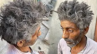 62-Year-Old Man Gets Haircut After Years – Emotional Change