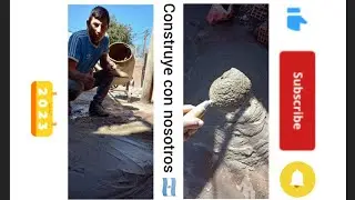C&oacute;mo preparar material con cal, para revocar tu casa parte 2👍.