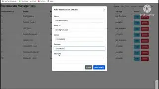Restaurant Management Angularjs  application with JSON server #angular #json #crudapplication