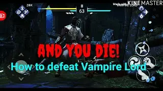 Shadow Fight 3:how to defeat Vampire Lord
