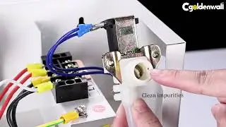 How to remove the inlet solenoid valve of CGOLDENWALL steam generator in white color
