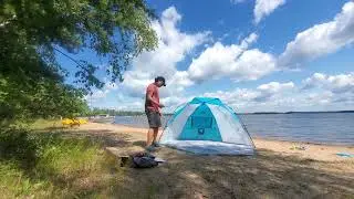 Ozark Trail Instant Sun Shelter set up and review