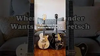 When Your Fender Wants to Be a Gretsch! #guitar #shorts #gretsch #fender