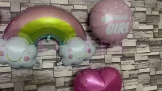 The Cutest Party Setup With KITTER Rainbow Theme Decoration Set for Girls!