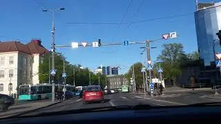 To Best Apartments - Sakala by car from Kaarli puiestee 2