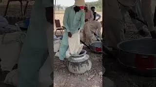 Traditional Night Wedding Sweet Rice (Zarda Pulao) Preparation in the Deep Desert - Biggest