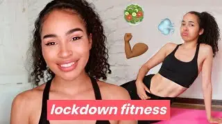 FITNESS ROUTINE during lockdown - Workout & Diet ✨