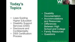 Disability Support Services Virtual Session - Summer 2025