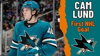 Cam Lund #46 (San Jose Sharks) first NHL goal Mar 29, 2025