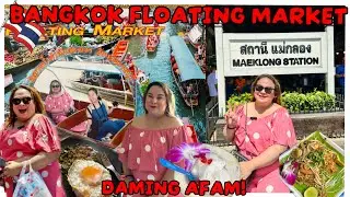 BANGKOK VLOG| TARA SA FLOATING MARKET AND MAEKLONG STATION 🇹🇭 GUNTIK NG MASAGASAAN? DAMING AFAM 🫢