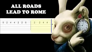 ALL ROADS LEAD TO ROME MEME (Easy Guitar Tabs Tutorial)