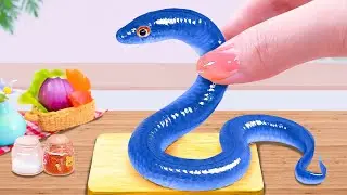 Best Mini Cooking 🐍 Crispy Eel Tempura 🍤🔥 Renyah Pedasnya Viral Banget!🔥Little Chef&rsquo;s Table