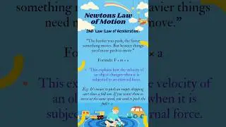 Newton's Second Law of Motion | Law of acceleration| #oldies #song #spacetime #lawoflargenumbers