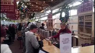 Walking to Grand Rapids' Downtown Christmas Market (12/7/2024)