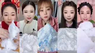 ASMR ICE EATING || FREEZER FROST EATING || SATISFYING SQUEAKY SOFT CRUNCHY FROST BITES ASMR🧊 