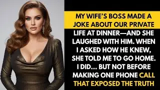My Wife’s Boss Made a Joke About Our Private Life at Dinner—and She Laughed With Him. When #cheating