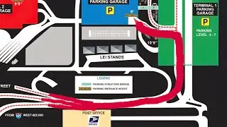 Directions to the HNL International Parking Garage